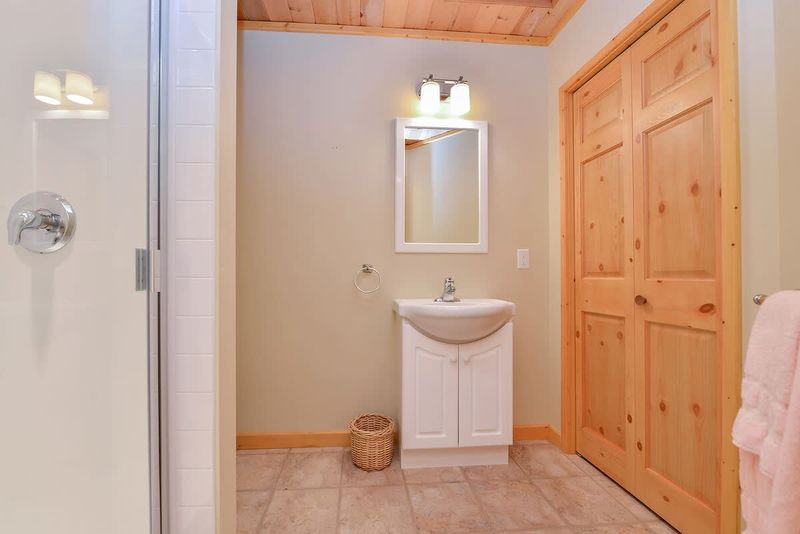 Cabin acts as fourth bedroom and third bathroom. 