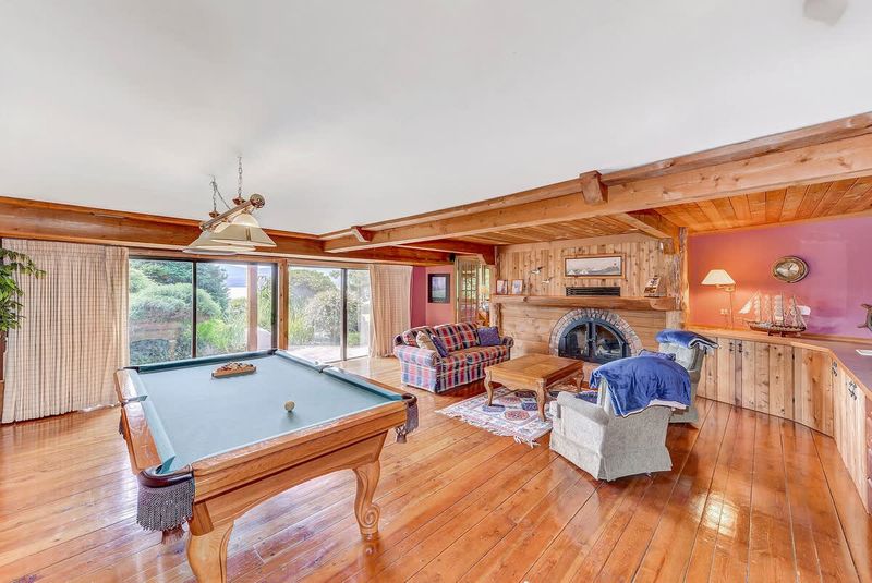 Recreation room on the lower level. 
