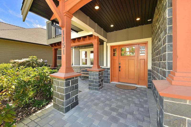Front entrance on main level. 