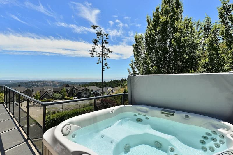 Upper Main Level Deck Space with Hot Tub and Views.