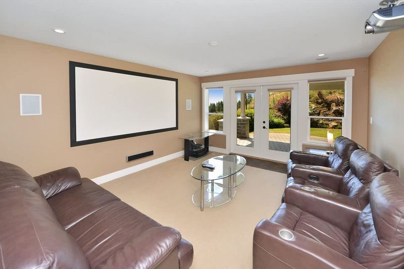 Main level media room. 