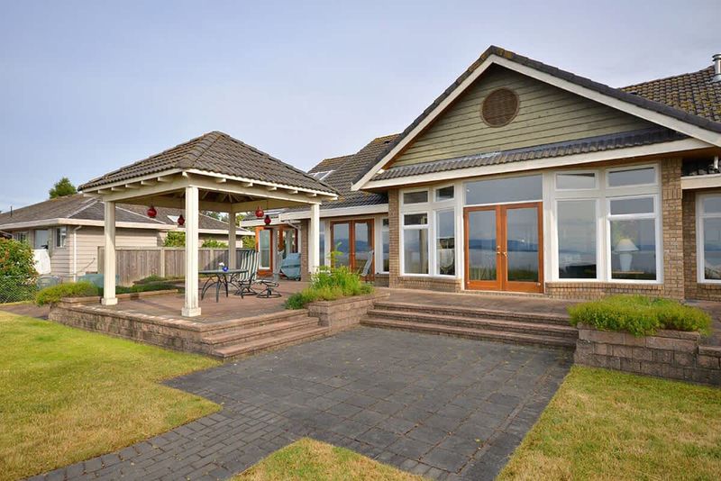 Columbia Beach House with gazebo and patios.