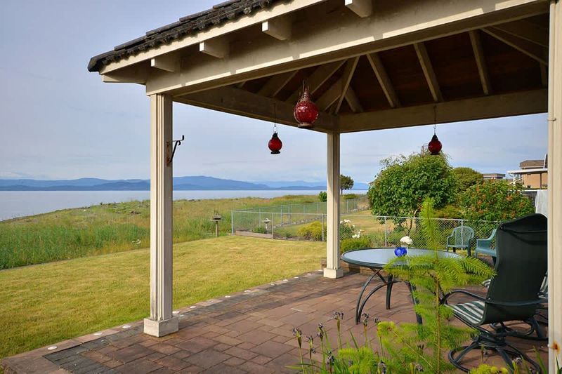 Enjoy breathtaking views from the gazebo.