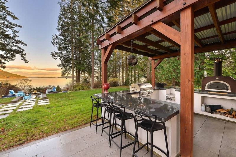 Covered outdoor kitchen for your stay.