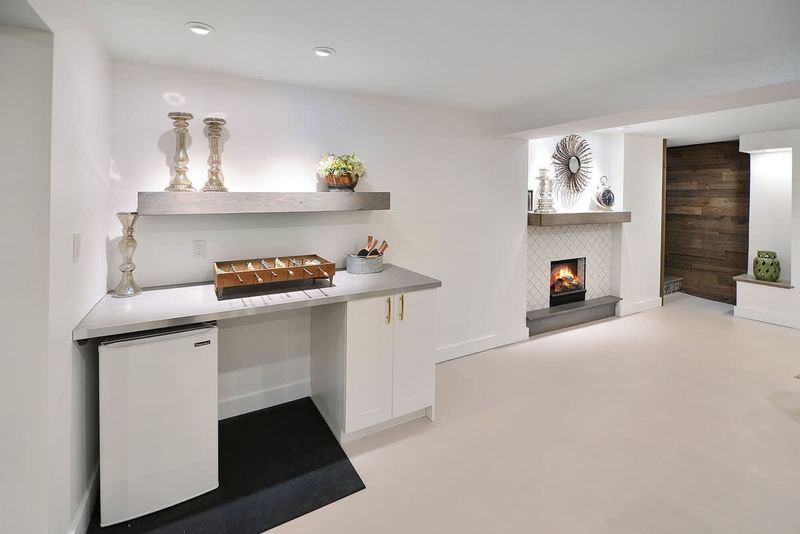 Lower level bar in the family room.