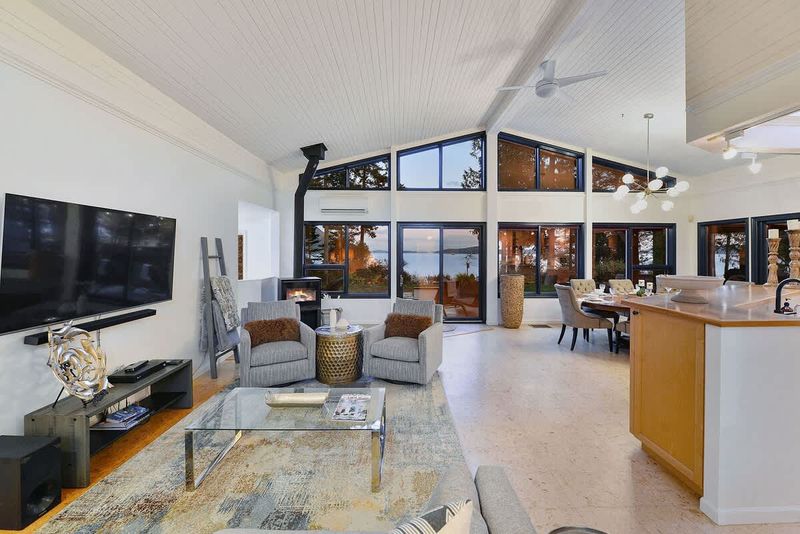 Open plan living with spectacular views on the main level.