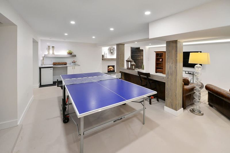 Lower level family room for family fun.