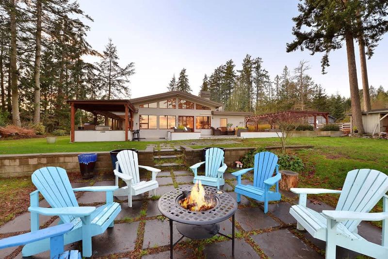 Amazing outdoor living spaces. This image is from the winter, imagine spring, summer, and fall.