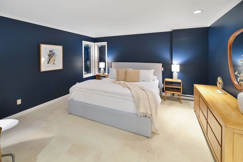 Master bedroom with king bed.