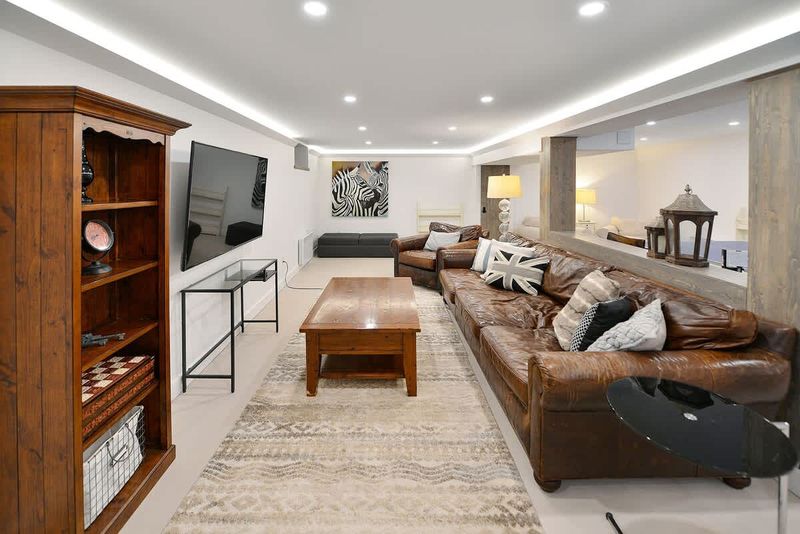 Lower level family room for family fun.