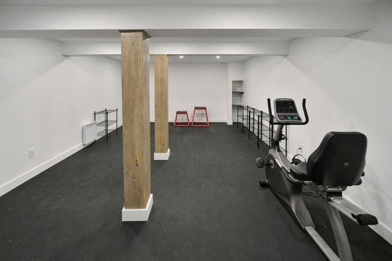 Workout gym on the lower level.