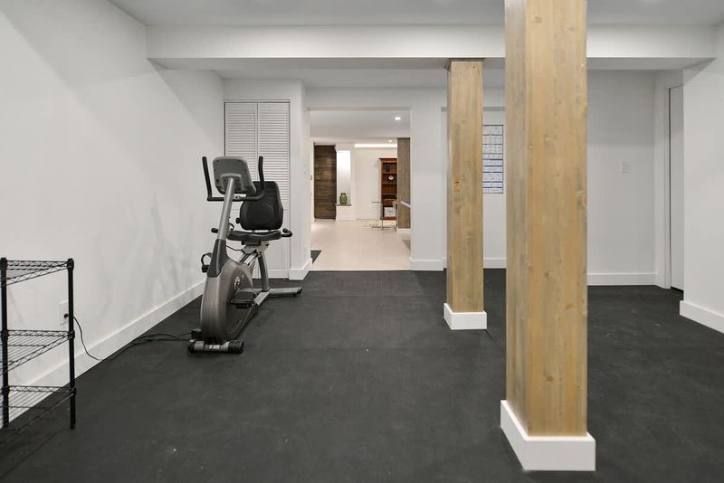 Workout gym on the lower level.