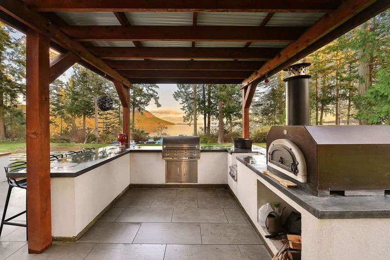 Covered outdoor kitchen for your stay.
