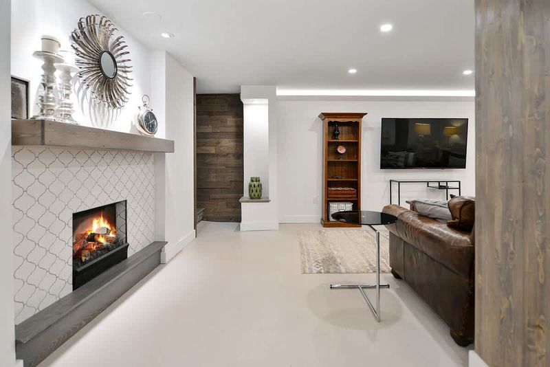 Lower level family room for family fun.