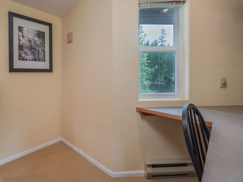 Primary bedroom has a little office space. 
