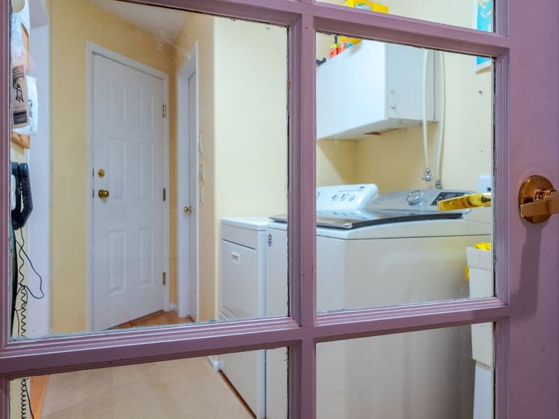 In house laundry room. 
