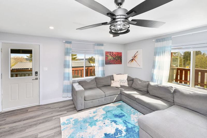 Spacious living room space.