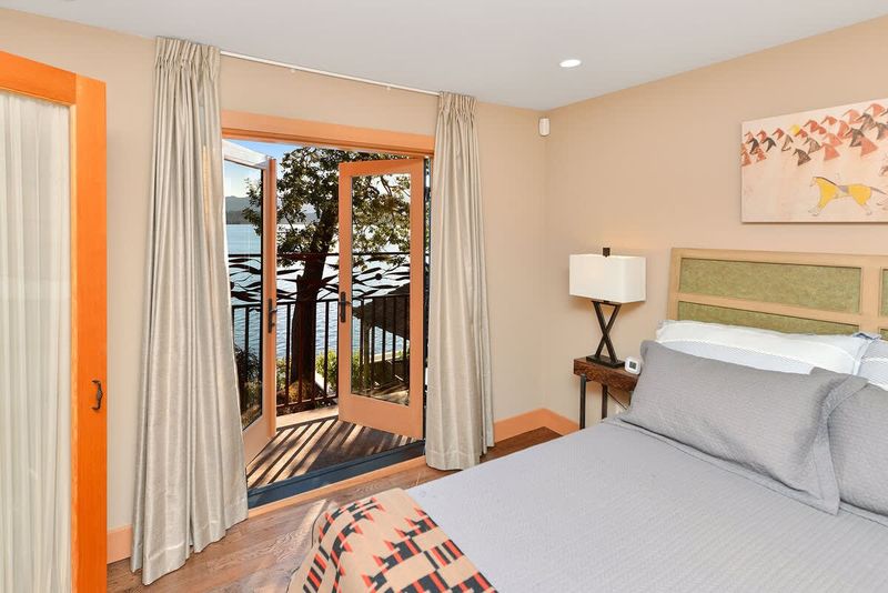Primary bedroom with views.