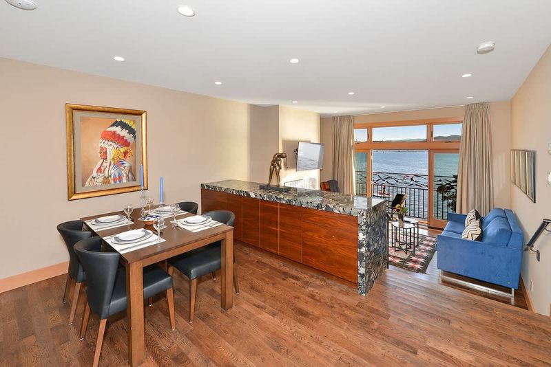 Well appointed dining and living spaces.