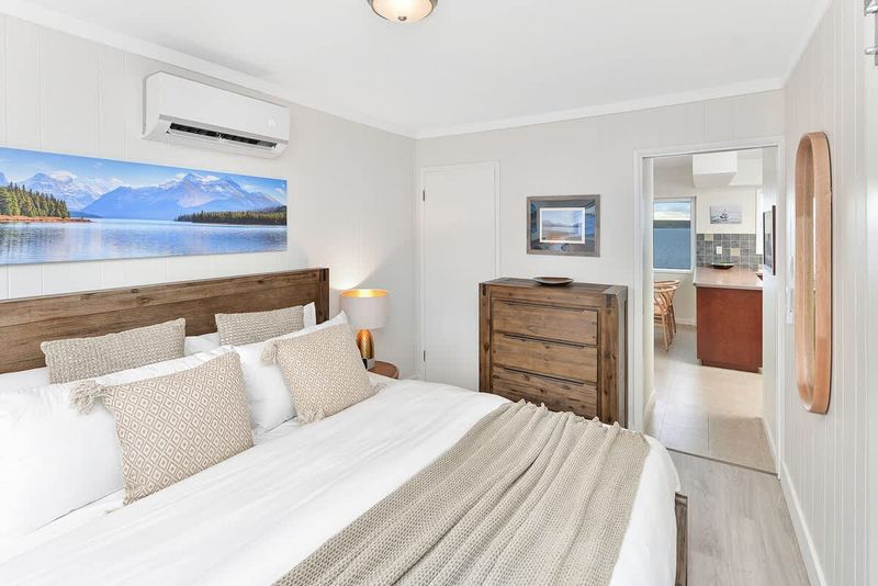 Primary bedroom with king bed.