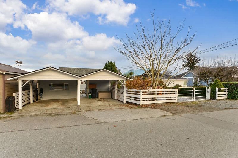 Covered parking space.