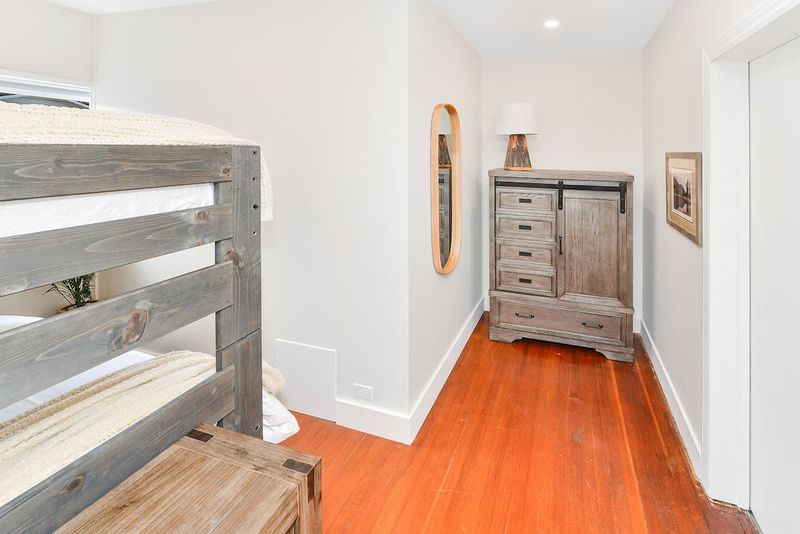 Third bedroom with single bunks.