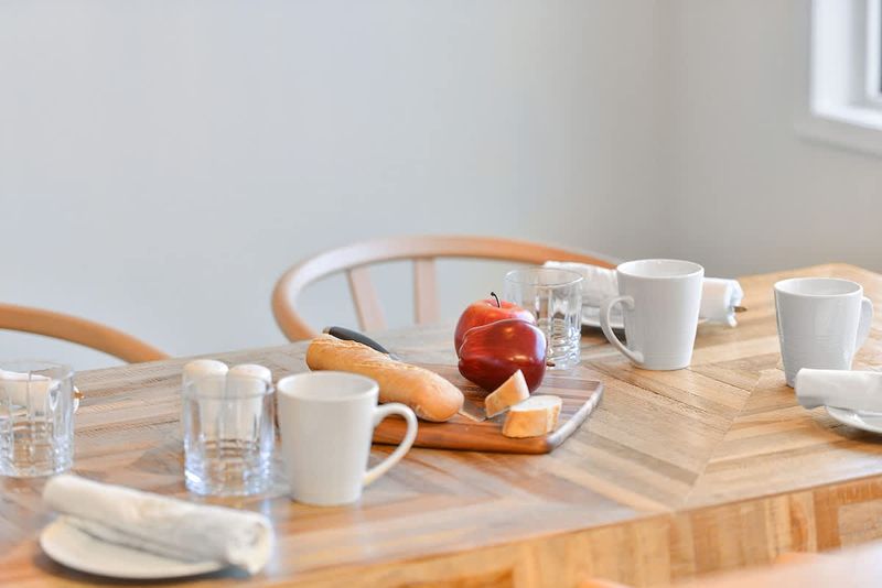 Extra dining space in the kitchen breakfast nook.