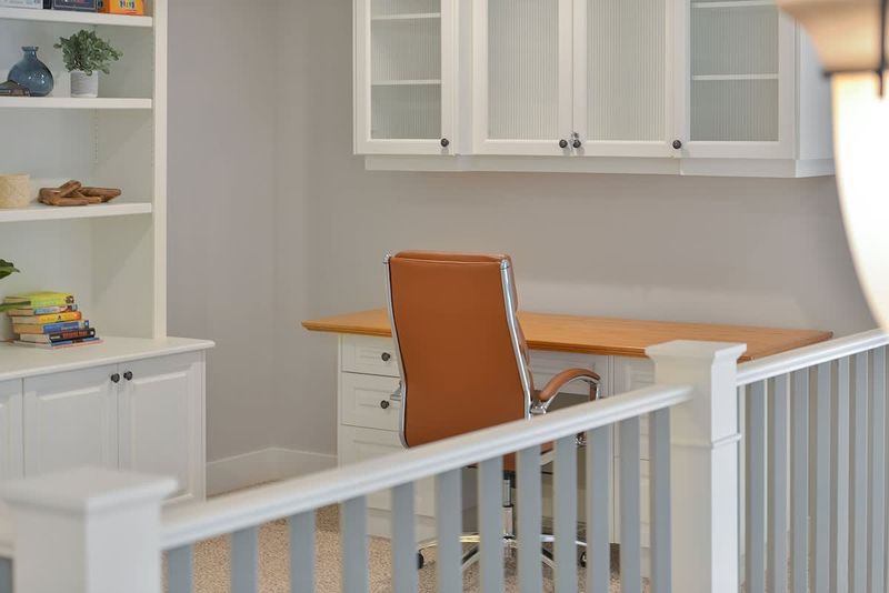 Second floor office space with work station.