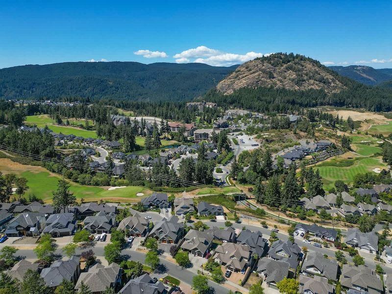 Aerial views from above the house.
