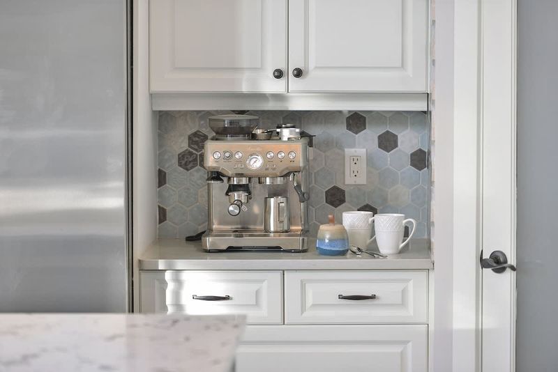 Fully equipped modern kitchen with amazing views on the main floor.