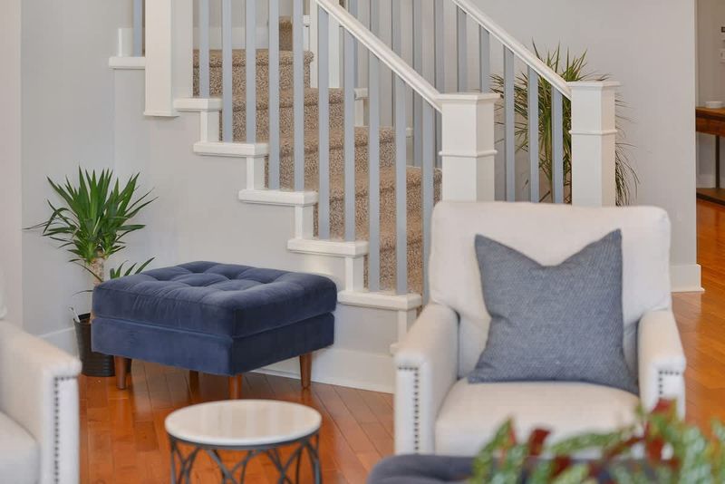 Open plan living room with spectacular views on the main floor.