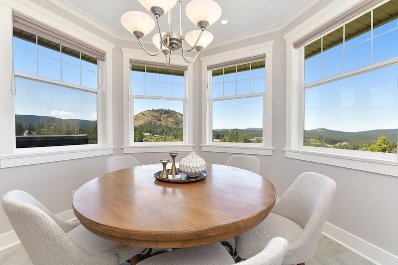 Incredible views of the main floor kitchen breakfast nook.