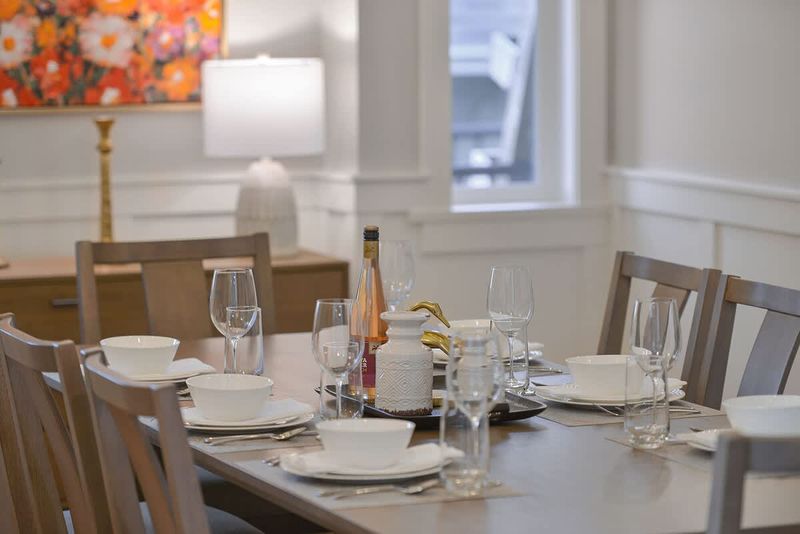 Formal dining room on the main level.