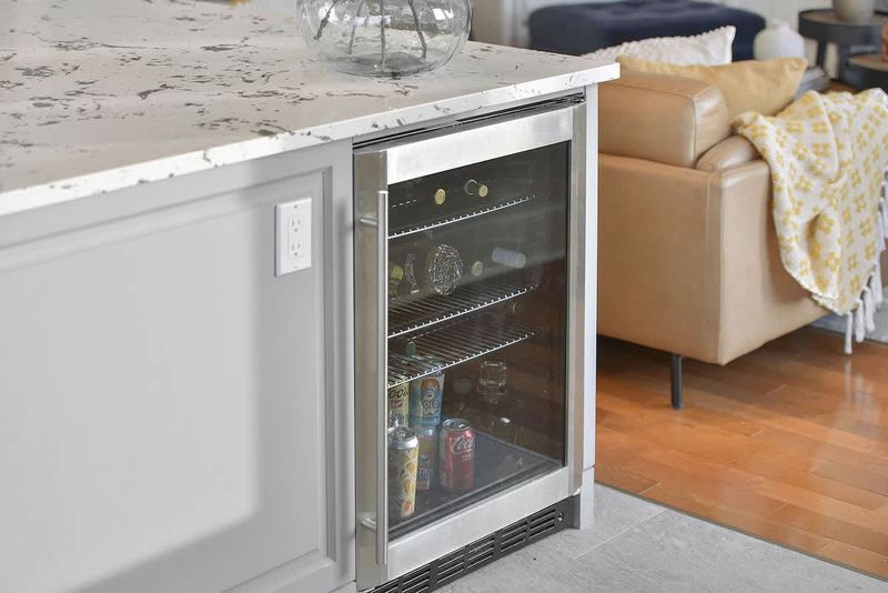 Fully equipped modern kitchen with amazing views on the main floor.