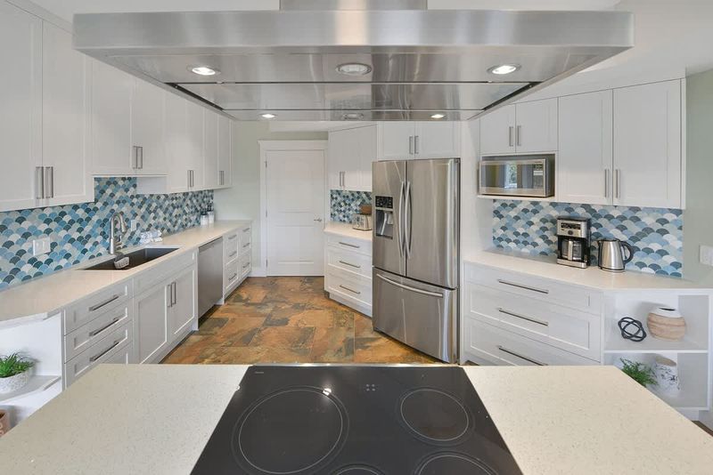 Second full kitchen on the lower floor.