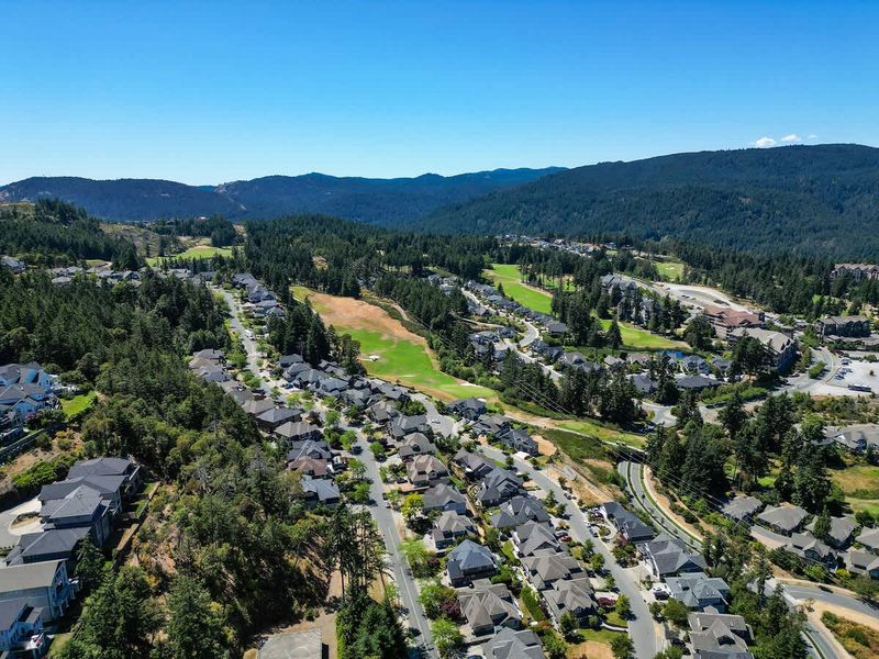 Aerial views from above the house.