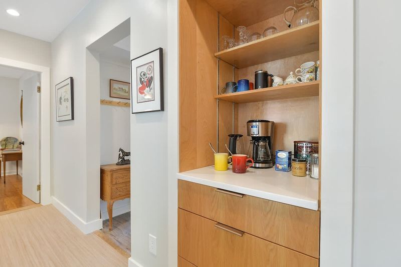 Coffee bar in the main cottage kitchen.