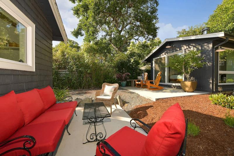 Main cottage backyard patio space.