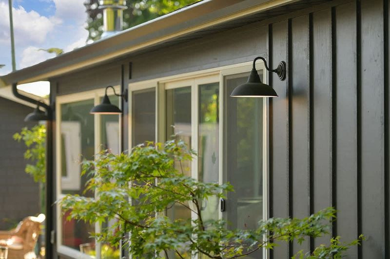 Outside the second private bedroom cottage with king bed and breakfast bar plus coffee and tea bar.