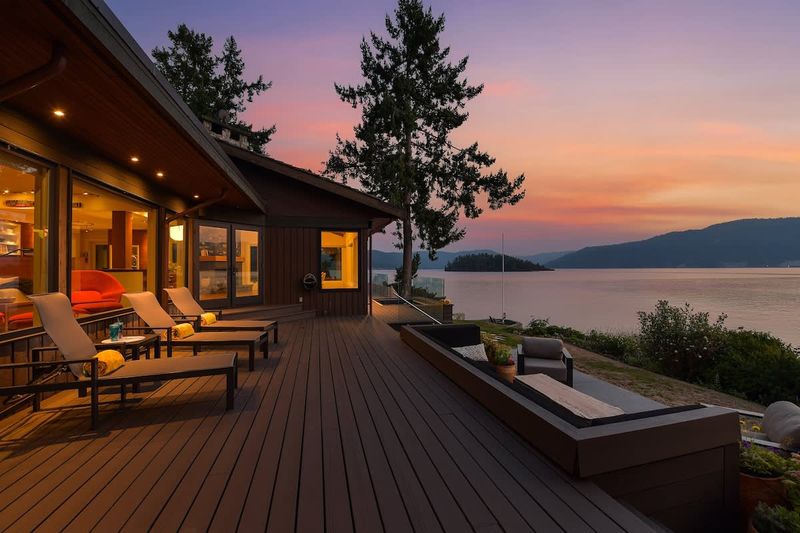 Incredible outdoor living spaces on the oceanside of the main house.