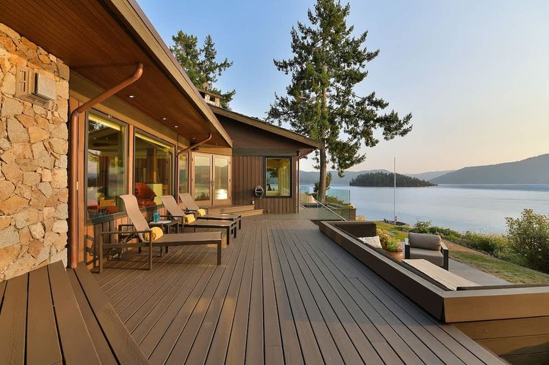 Incredible outdoor living spaces on the oceanside of the main house.