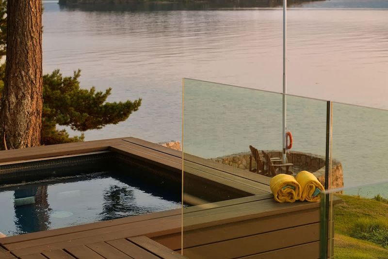 Hot tubs makes you body feel free all seasons.