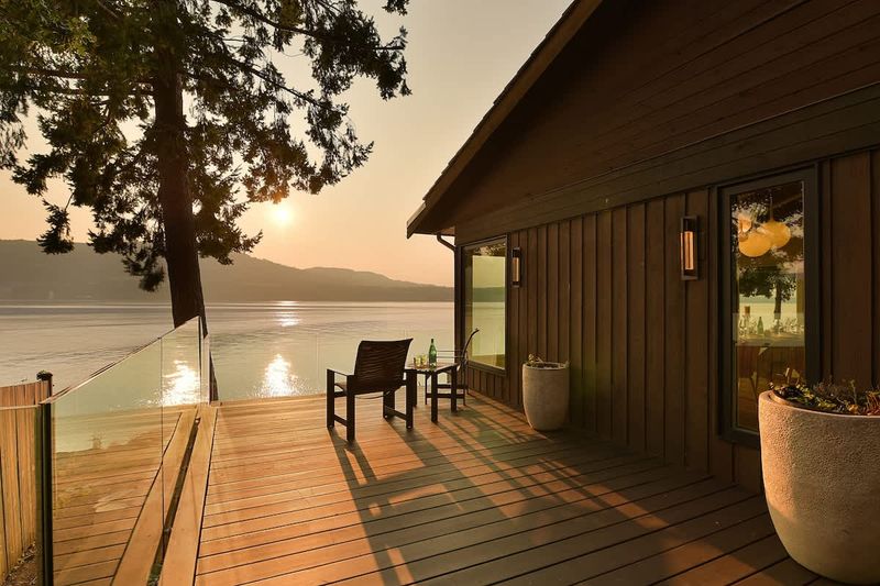Incredible outdoor living spaces on the oceanside of the main house.