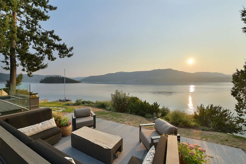 Incredible outdoor living spaces on the oceanside of the main house.