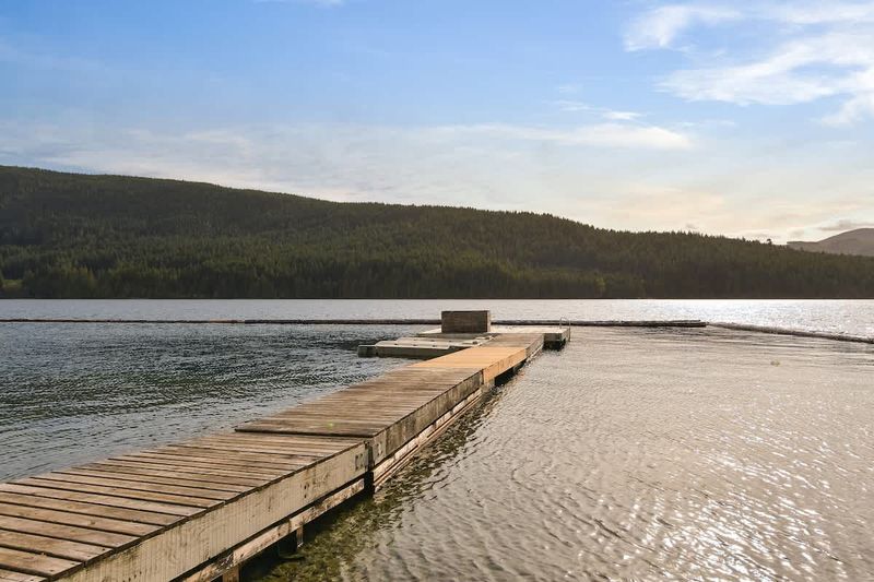 Lakeside private dock.