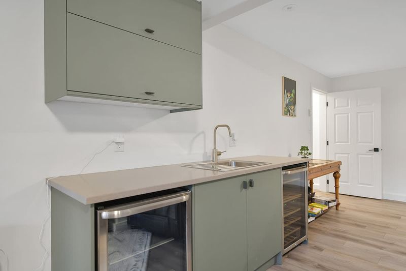 Ground level wet bar.