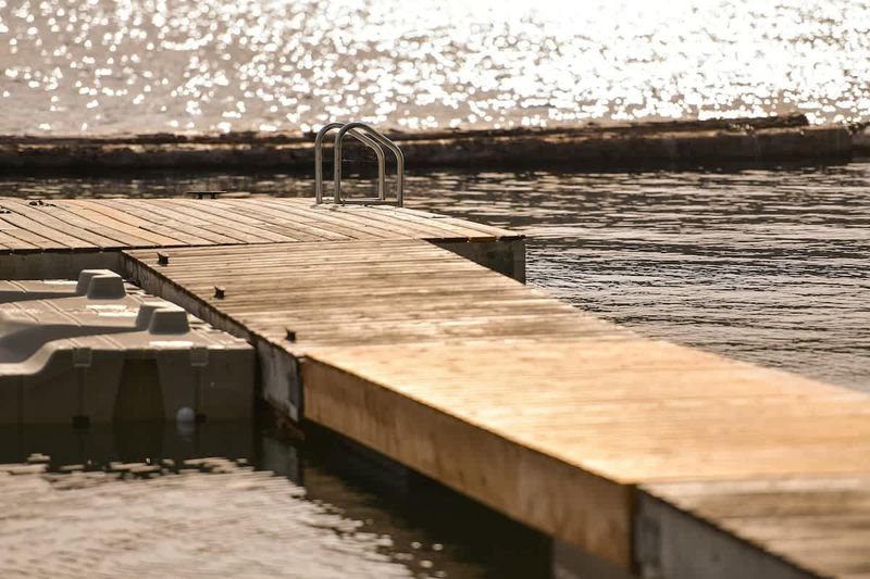 Lakeside private dock.