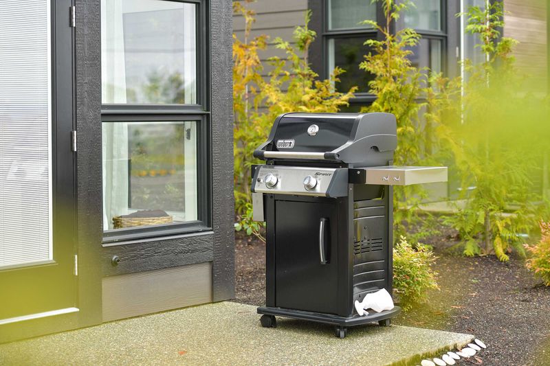 BBQ on back patio.