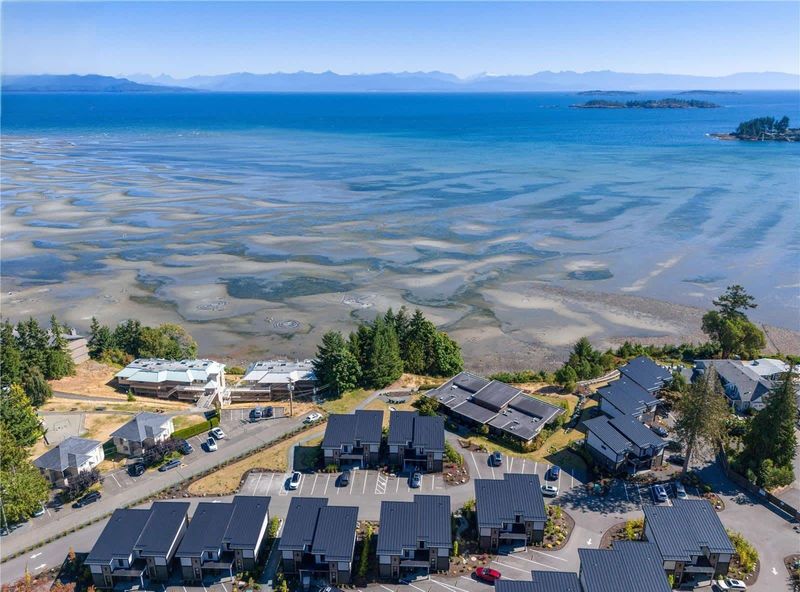 Birdseye view of the strait of Georgia