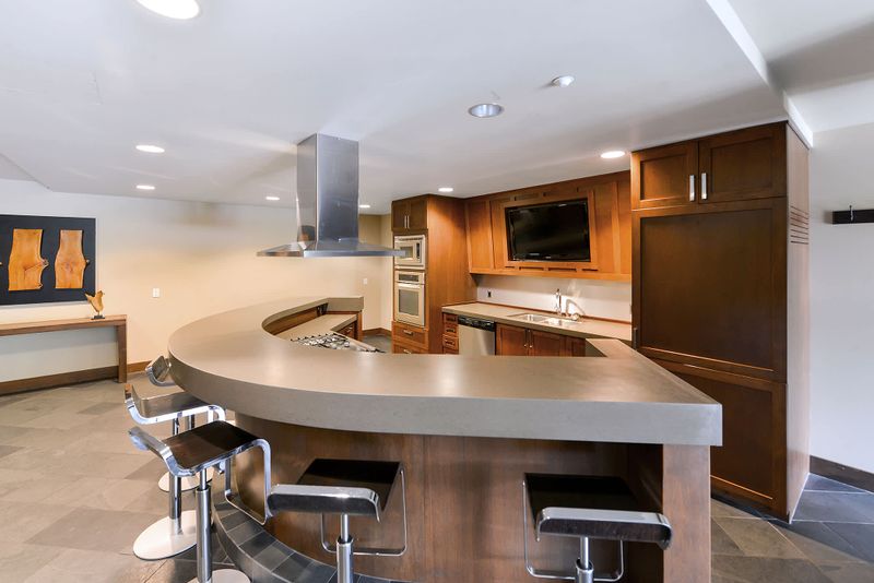 Common area hospitality space for building residents.